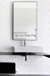 You're Like Really Pretty Mirror Decal/sticker Wall Vinyl Art Good Gift Idea - thumbnail 1