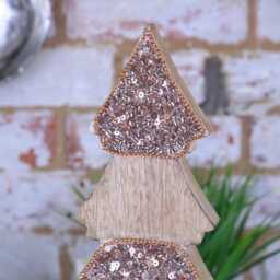 Lovell Christmas Tree Shape Table Decoration Copper Jewel Design 38cm - thumbnail 4