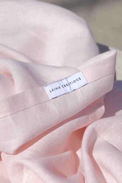 Large Light Pink Linen Beach Towel, Towel 140 X 180cm, Picnic - image 1