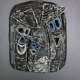 "Handmade Ceramic ""Happy Family" - thumbnail 4