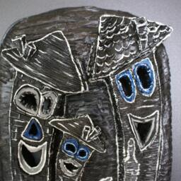 "Handmade Ceramic ""Happy Family" - thumbnail 2