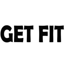 Vwaq Get Fit Health & Fitness Wall Decal Motivational Quotes Art Vwaq-1652 - thumbnail 2