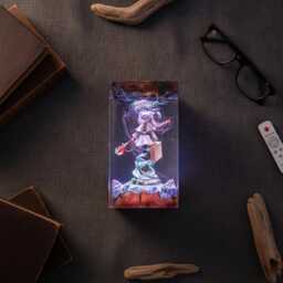 Frieren Beyond Journey's End Resin Lamp, Anime Night Light, Elf Mage Otaku Gift For Fans Home Office Desk Decor, Her - thumbnail 3