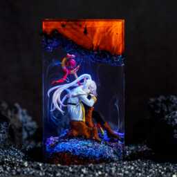 Frieren Beyond Journey's End Resin Lamp, Anime Night Light, Elf Mage Otaku Gift For Fans Home Office Desk Decor, Her
