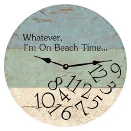 Whatever I'm On Beach Time Clock-Whatever Wall Clock