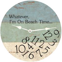 Whatever I'm On Beach Time Clock-Whatever Wall Clock - thumbnail 2