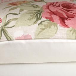 "Set Of Two Clarke & Genevieve Cushion Covers Vintage Pink Sage Green 16""-24" - thumbnail 2