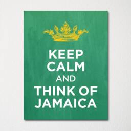 Keep Calm & Think Of Jamaica - Any Location Available Fine Art Print Choice Color Purchase 3 Receive 1 Free - thumbnail 1