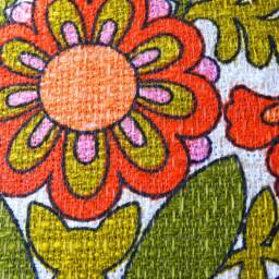 Retro Cushion 60 X 40 cm - 50 Scandi Folk Art, Red Orange Green 70S Cover Folklore Vintage Country House Style Children's Room - thumbnail 3