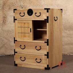 Japanese Style Kiri Wood Choba Dansu, Tansu, Merchant Chest. - Kb33 - thumbnail 4