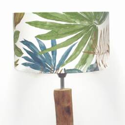 Lampshade Or Pendant Light With Exotic Gold Leaf Motif - A Great Gift Idea For Christmas Birthdays Trendy Green Decoration - thumbnail 4