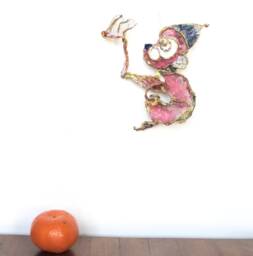 Chinese New Year 2016 Monkey Wire Mesh Sculpture Ooak