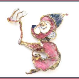 Chinese New Year 2016 Monkey Wire Mesh Sculpture Ooak - thumbnail 4