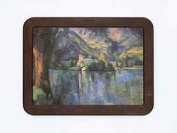 Lake Annecy Framed Art Print, Paul C??zanne Landscape, Wooden Frame - thumbnail 1