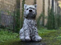 Fantasy West Highland Terrier Statue Concrete Westie Dog Sculpture Outdoor Pet Figurine Memorial Stone Lover Gift Decor - thumbnail 1