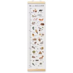 Personalised Woodland Alphabet Height/Growth Chart - Children's Wall Art - thumbnail 2