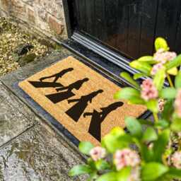 The Beatles Abbey Road Doormat, Rock & Roll Pop Culture Gift, Road, Gift For Him, Music Themed Door Mat - thumbnail 2