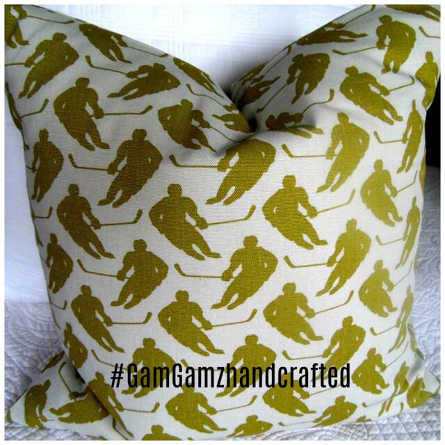 Hockey.mancave.boys Room.girls Room.sports.ice Hockey.street Hockey.pillow Cover.slipcovers.toss Pillows.sports.throw Pillow.accent Pillow - image 1