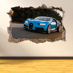 Supercar Sports Car Bugatti Chiron Wall Sticker Mural Decal Poster Print Art Kids Bedroom Home Decor Ar1 - thumbnail 2