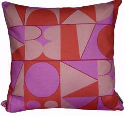Taking Shape Cushion - Pink + Poppy