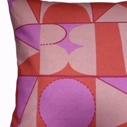 Taking Shape Cushion - Pink + Poppy - thumbnail 3