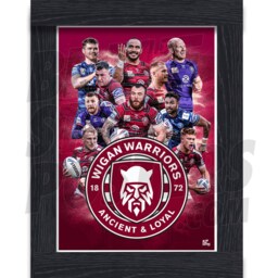 Wigan Warriors Rlfc 21/22 Squad Montage Poster - Officially Licensed Product - thumbnail 2