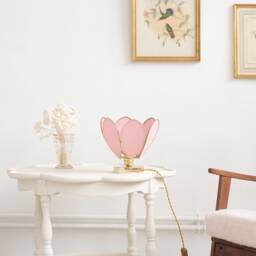Flower Table Lamp - Sugar & Gold - thumbnail 2