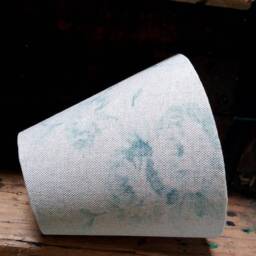 Faded Roses Blue Candle Clip Lampshade - thumbnail 3