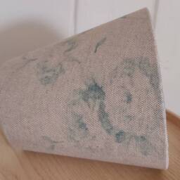 Faded Roses Blue Candle Clip Lampshade - thumbnail 2
