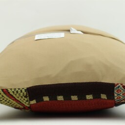 Handwoven Kilim Pillow Cover Vintage Turkish Wool, 16x16 - thumbnail 4