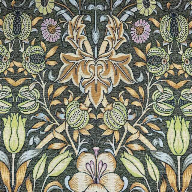 Custom Made To Measure Roman Blind Shade William Morris Lily & Pomegranate Ebony Hand Crafted - image 1