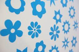 Pretty Flower Vinyl Wall Art Decals/stickers - Various Colours & Sizes - thumbnail 1