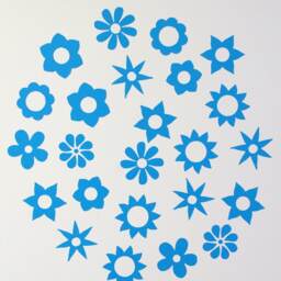 Pretty Flower Vinyl Wall Art Decals/stickers - Various Colours & Sizes - thumbnail 3