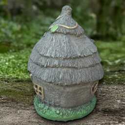 Fantasy Fairy House Statue Concrete Home Figurine Stone Decoration Modern Sculpture Front Door Ornament House Lover Gift Yard Art - thumbnail 4