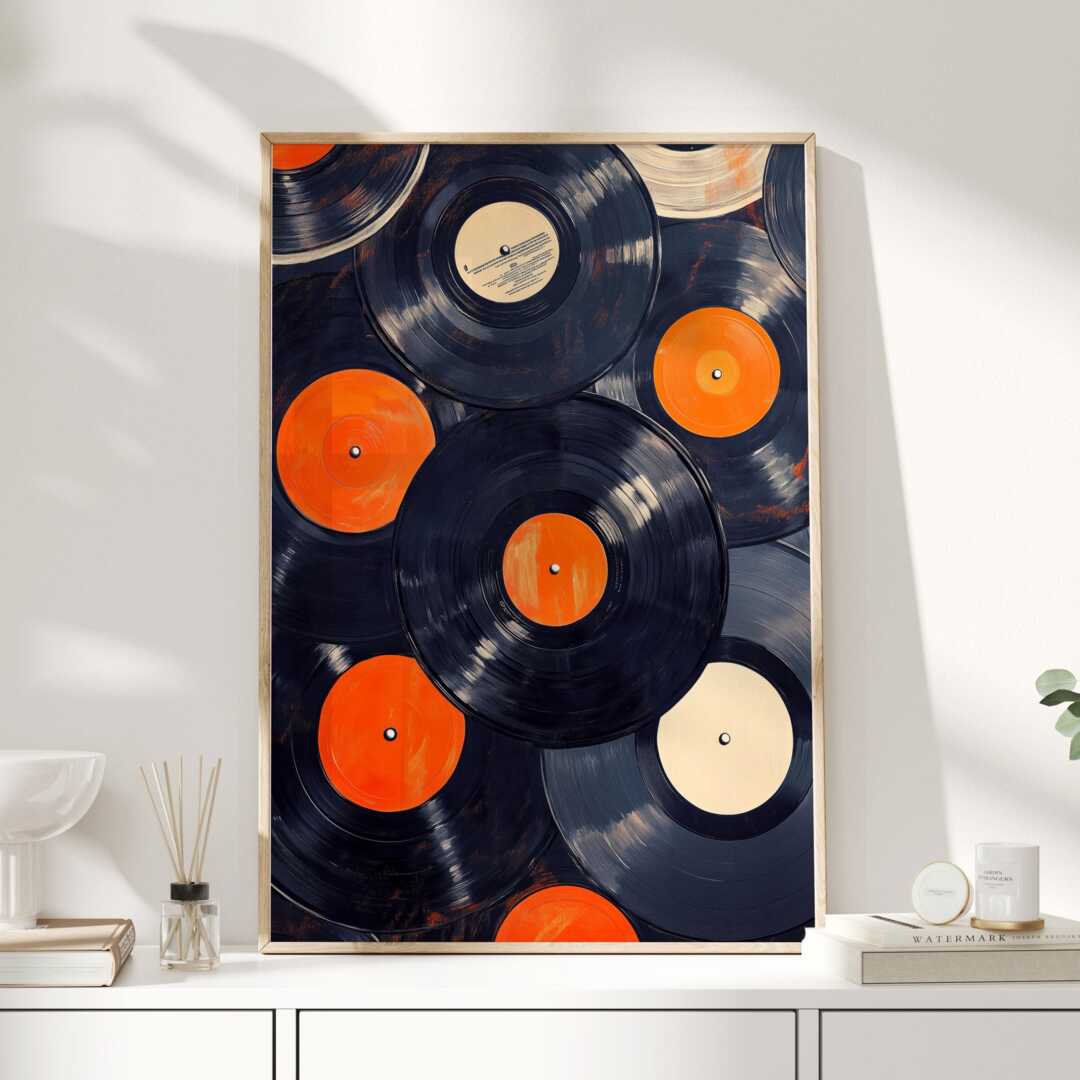 Retro Vinyl Record Wall Light – Vintage Music Decor With Warm LED Glow For Bar, Studio, Or Music Room