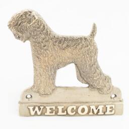 Black Russian Terrier, Dog Welcome, Hanging Decoration, Limited Edition, Artdog - thumbnail 1