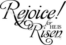 Religious Wall Decal. Rejoice-For He Is Risen - Code 120 - thumbnail 2