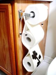 Home Decoration...guest Bathroom Accessories...neutral & Brown ... Toilet Paper Holder - thumbnail 4