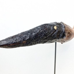 Driftwood Fish Sculpture Coastal Wood Art Trophy - 38x30 - thumbnail 4