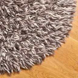 Wool Felt Shag Rug - Round Shape in Various Sizes - Free Worldwide Delivery - thumbnail 3