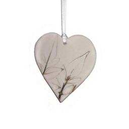 Hanging Heart Decoration - Leaf Decor Heart Ornament Teacher Thank You Gifts Botanical Art Nature For Gardeners Christmas Gift