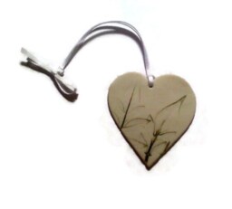 Hanging Heart Decoration - Leaf Decor Heart Ornament Teacher Thank You Gifts Botanical Art Nature For Gardeners Christmas Gift - thumbnail 2