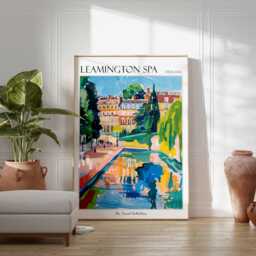 Leamington Spa Travel Poster British Heritage Art Print - thumbnail 2
