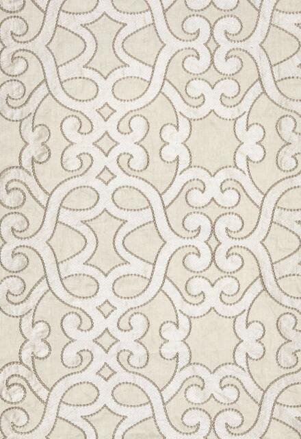 Amboise Linen Embroidery in Oyster - Listing Is For One Pillow