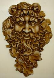 Greenman Spirit Of Nectar God Wine Mythical Garden Home Wall Decor - thumbnail 1