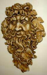 Greenman Spirit Of Nectar God Wine Mythical Garden Home Wall Decor - thumbnail 3