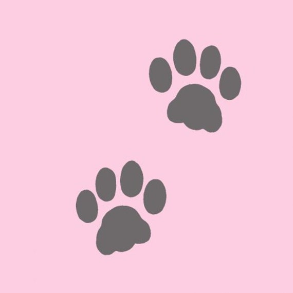 Cat Paw Print Wall Art Stencil - Easy To Use Better Than Decals - image 1