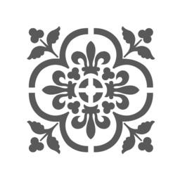 Large Wall Stencils Damask Stencil Diy Reusable Pattern Decor Faux Mural V0013 - thumbnail 1