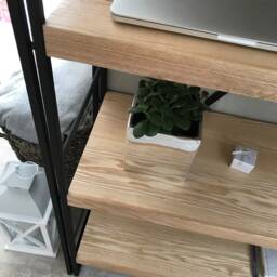 Industrial Bookcase Regal - Ash-Wood-steel - thumbnail 4