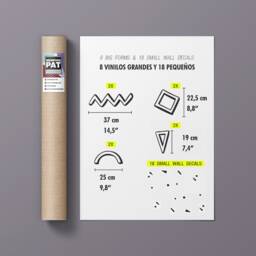 Memphis Milano Wall Decal, Geometric Sticker, 80's Design, Style Art, Abstract Modern Unique Decor - thumbnail 4